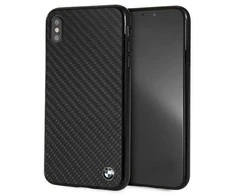 BMW Signature anglies pluošto dėklas iPhone Xs Max – juodas