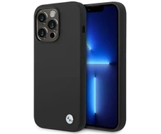Dėklas BMW BMHCP14LSILBK Apple iPhone 14 Pro 6,1″ juodos spalvos Silicone Metal Logo