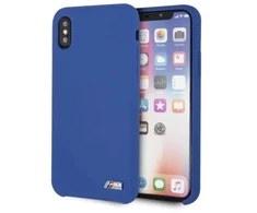 kietas dėklas BMW BMHCPXMSILNA Apple iPhone X/Xs navy Silicone M Collection