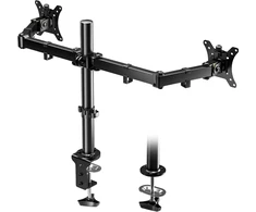 BONTEC dvigubas monitorių stalo laikiklis 13–32 col., VESA 75/100 mm, MDM002L