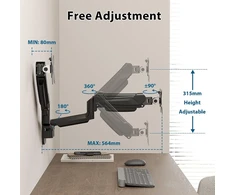 BONTEC sieninis monitoriaus laikiklis 13–32 col., iki 9kg, VESA 75 × 75/100 × 100 mm GWM02-v02