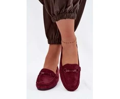 Bordo moteriški mokasinai su plokščiu padu 36–41
