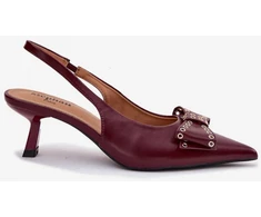Bordo spalvos aukštakulniai bateliai Step in style