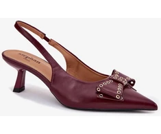 Bordo spalvos aukštakulniai bateliai Step in style