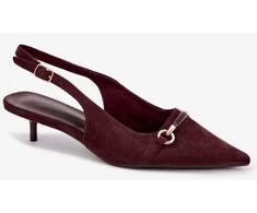 Bordo spalvos aukštakulniai bateliai Step in style