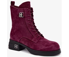 Bordo spalvos aulinukai su kulnu Step in style