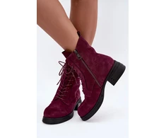 Bordo spalvos aulinukai su kulnu Step in style