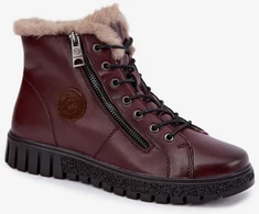 Bordo spalvos aulinukai su natūralia oda Step in style
