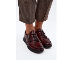 Bordo spalvos aulinukai su raišteliais Step in style