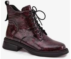 Bordo spalvos aulinukai su raišteliais Step in style