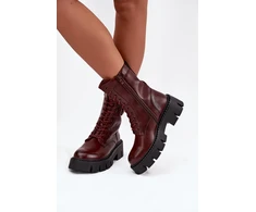 Bordo spalvos aulinukai su raišteliais Step in style