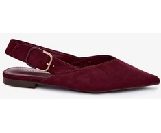 Bordo spalvos balerinos su sagtimi Tanelia
