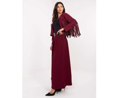 Bordo spalvos moteriškos platėjančios kelnės