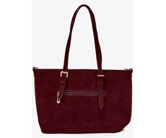 Bordo spalvos rankinė per petį Flora &amp; Co Paris
