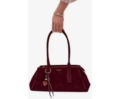 Bordo spalvos rankinė per petį Flor&amp;Co Paris
