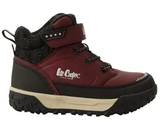 Bordo spalvos šilti vaikiški batai Lee Cooper