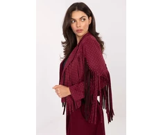 Bordo spalvos striukė su kutais Italy Moda