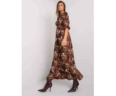 Bordo spalvos suknelė