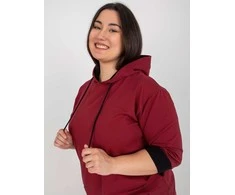 Bordo spalvos tunika