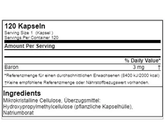 Boro kapsulės GN Health Line 120 kapsulių