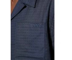BOSS Vida Marškiniai Mėlynos Paplūdimio Marškiniai (50540154-413)
