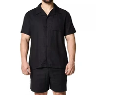 BOSS Vida_Shirt NERO Paplūdimio marškiniai (50540154-001)
