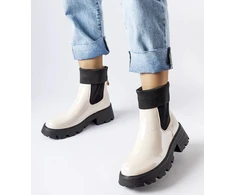 Breolungi smėlio spalvos slip-on bagger batai