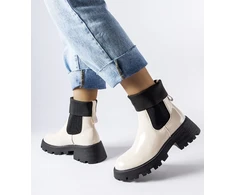 Breolungi smėlio spalvos slip-on bagger batai