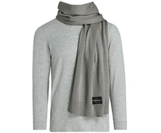 Calvin Klein CK logotipas žieminis šalikas pilkas - LZ04D8081G-PZE