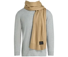 Calvin Klein CK Rudas Žieminis Šalikas su logotipu - LZ04D8081G-PF2