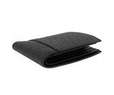 Calvin Klein CK Vyriška maža juoda odinė piniginė - LZ04G1066G-UB1