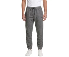 Calvin Klein vilnonės sportinės kelnės su logotipu šonuose, pilkos spalvos - LZ04LE291G-P7E