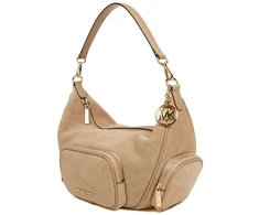 Camelowa skórzana torebka na ramię Michael Kors 35S6G0WS8S