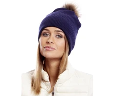 Kepurė Cap-AT-CZ-171701.37-tamsiai mėlyna