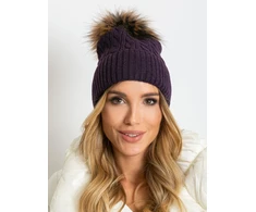 Kepurė Cap-AT-CZ-173501.44-tamsiai violetinė