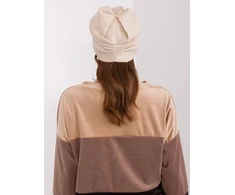 Kepurė Cap-AT-CZ-23250.01P-šviesiai smėlio spalvos