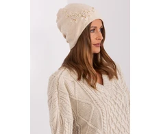 Kepurė Cap-AT-CZ-2329.79-smėlio spalvos