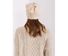 Kepurė Cap-AT-CZ-2329.79-smėlio spalvos