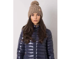 Kepurė Cap-JK-CZ-31.18-tamsiai smėlio spalvos