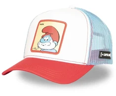 Capslab Smurfai tėčio Smurfo „trucker“ stiliaus kepurė su snapeliu – CL/SMU/1/CT/PAPAB