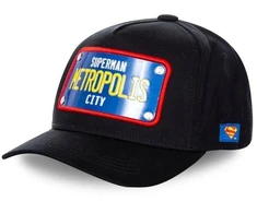Capslab Superman Metropolis City DC Juoda beisbolo kepuraitė - FG/DC2/1/CAS/SUP1