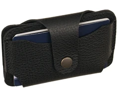 Card Holder Dėklas na karty Canaletto ze skóry juoda E9825s246