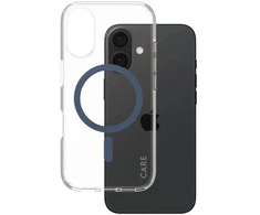 „CARE by PanzerGlass“ aukščiausios klasės dėklas su „MagSafe“, skirtas „iPhone 16“ – mėlynas