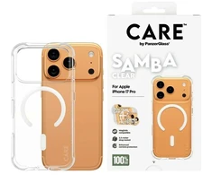 CARE by PanzerGlass Madingas Samba dėklas su baltu MagSafe iPhone 17 Pro - Skaidrus