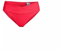 Casall aukšto liemens vynioto stiliaus bikinio kelnaitės, raudonos
