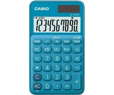 CASIO Kišeninis skaičiuotuvas SL-310UC-BU MĖLYNAS, 10 skaitmenų ekranas