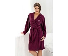 Chalatas-bordo spalvos