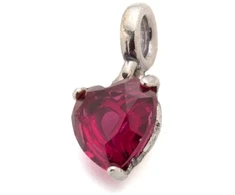 Charms-zawieszka Pandora ME Złamane serce 792524C01 su czerwonym kryształem