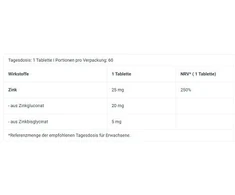 Cinko tabletės BioTech Zinc Duo 60 vnt
