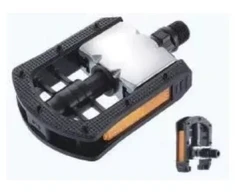 CITY ALU/PVC sulankstomi juodi pedalai